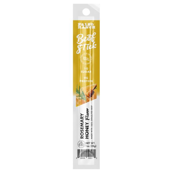PALEO RANCH: Rosemary Honey Beef Sticks, 1 oz