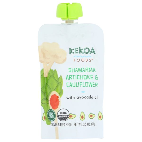 KEKOA: Shawarma Artichoke And Cauliflower Squeeze Pouch, 3.5 oz