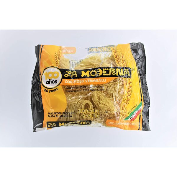 LA MODERNA: Coil Fideo Vermicelli Pasta, 7 oz