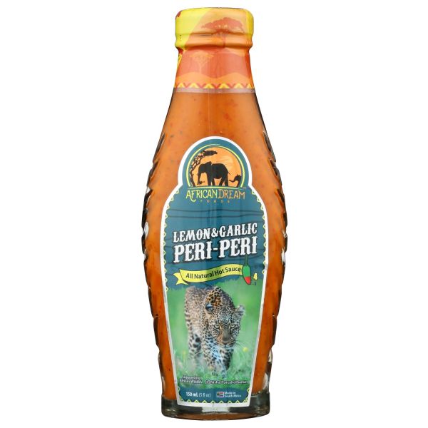 AFRICAN DREAM FOODS: Lemon and Garlic Peri Peri Sauce, 5 fo