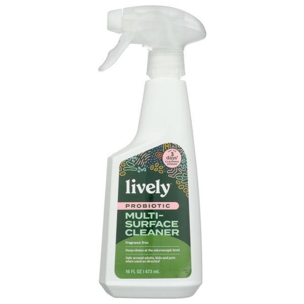 LIVELY: Probiotic Multi Surface Cleaner, 16 fo