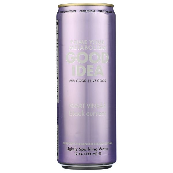 GOOD IDEA: Black Currant Sparkling Water, 12 fo