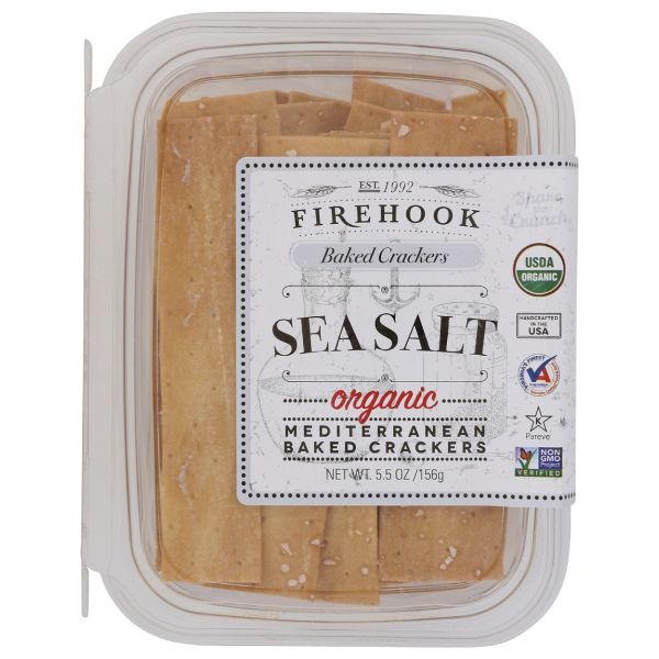 FIREHOOK: Sea Salt Crackers, 5.5 oz