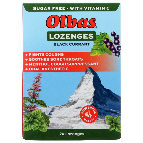 OLBAS: Lozenges Black Currant, 24 pc