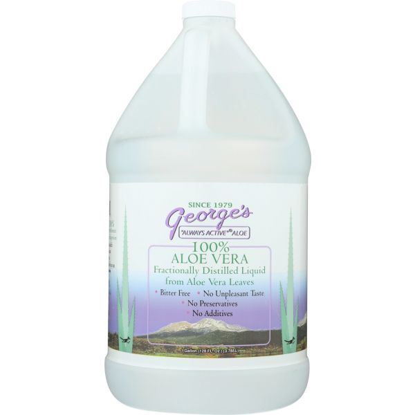 GEORGES: Aloe Vera Distilled Liquid, 128 oz