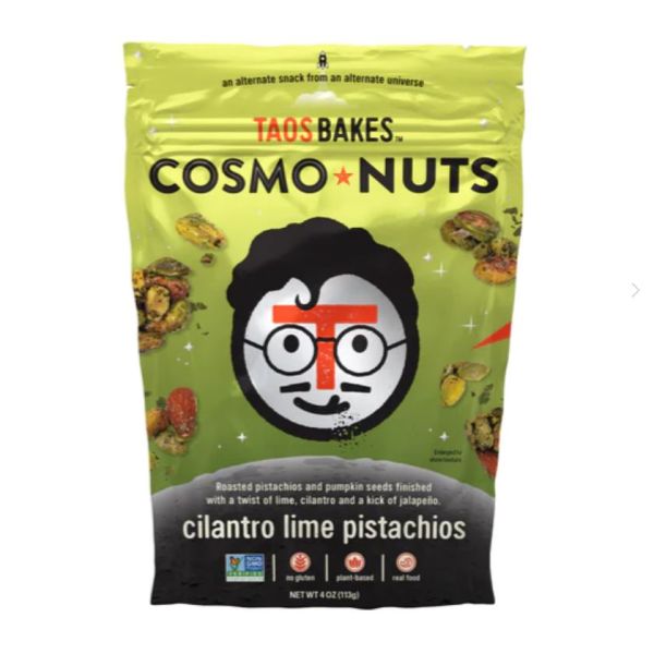 TAOS BAKES: Cosmo Nuts Cilantro Lime Pistachios, 4 oz