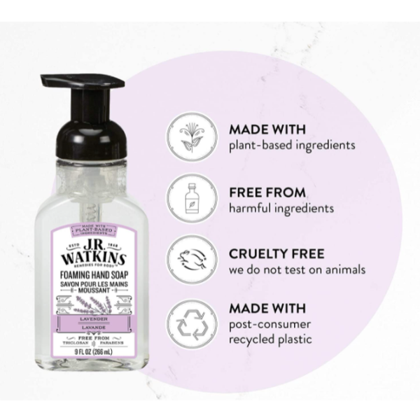 WATKINS: Lavender Foaming Hand Soap, 9 fo