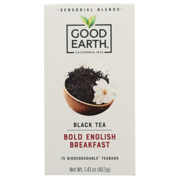 GOOD EARTH: Tea Sensorial Engl Bfast, 15 bg