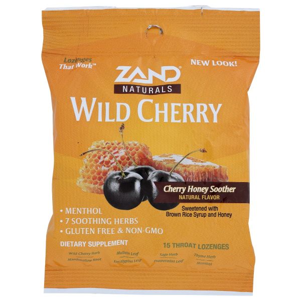 ZAND: Herbal Lozenge Wild Cherr, 15 pc