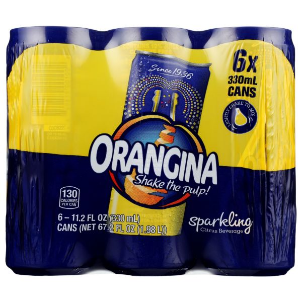 ORANGINA: Orangina 11.2Fo 6Pk Cans, 67.2 fo