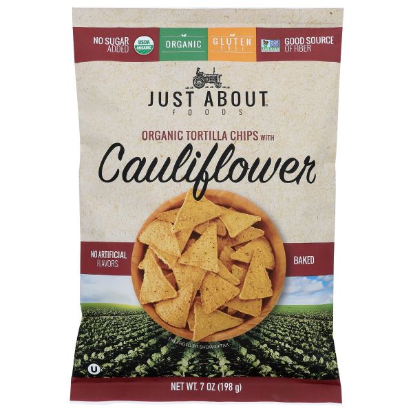 JUST ABOUT FOODS: Chip Trtila Caulflwr Bkd, 7 oz