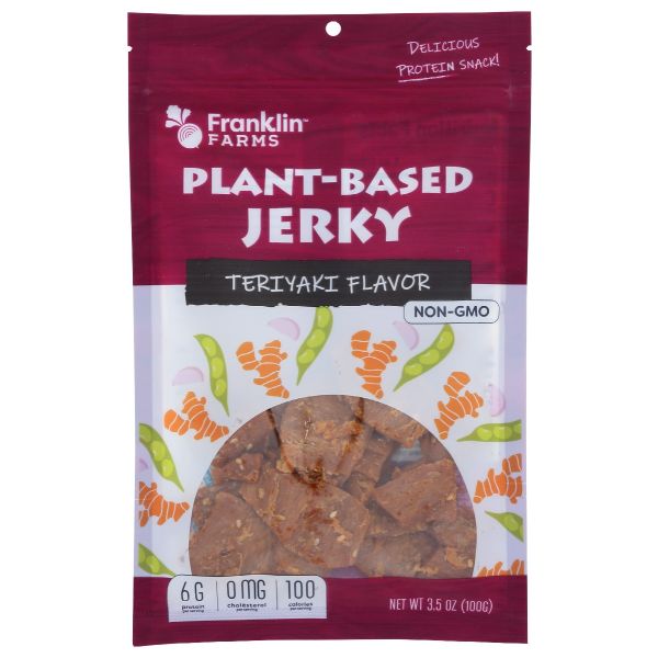 FRANKLIN FARMS: Jerky Plntbsd Teriyaki, 3.5 oz