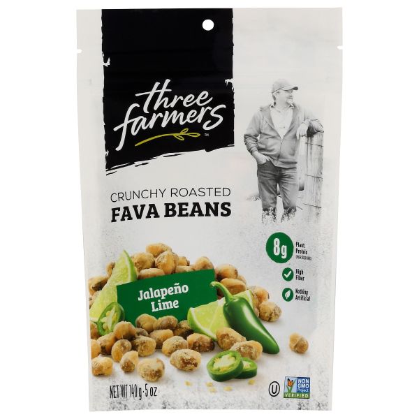 THREE FARMERS: Bean Rstd Jpno Lime Mix, 5 oz