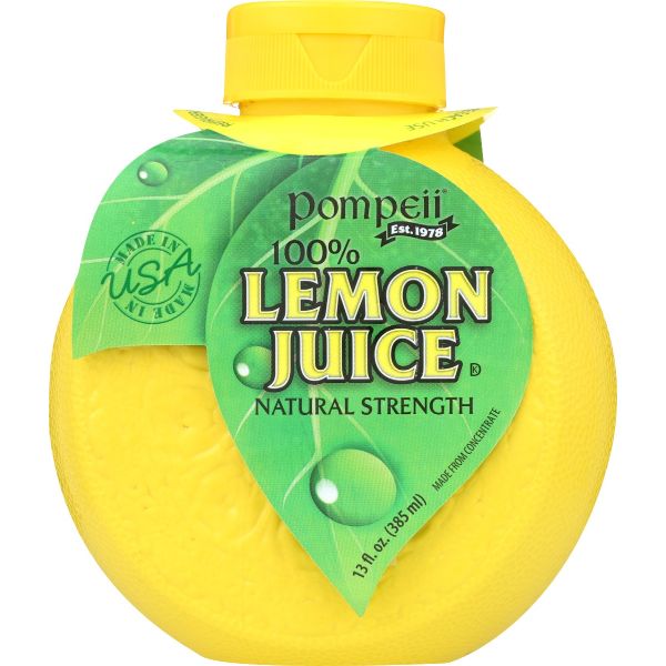 POMPEII: Juice Lemon 100%, 13 oz