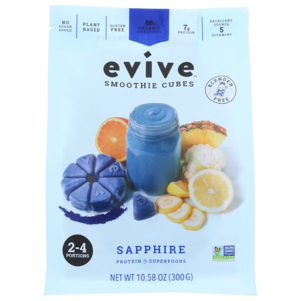 EVIVE SMOOTHIE CUBES: Cube Plnt Bsd Sapre Smthe, 10.58 oz