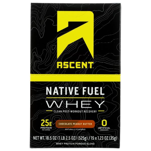 ASCENT: Whey Prtn Chc Pb 15Pk, 6 oz