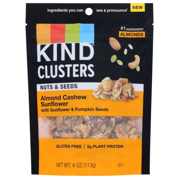 KIND: Snack Almn Cashew Snflwr, 4 oz