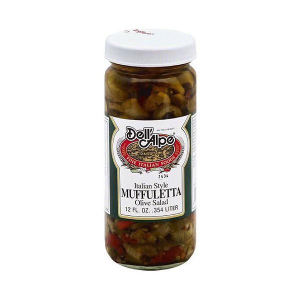 DELL ALPE: Italian Style Muffuletta Olive Salad, 12 oz