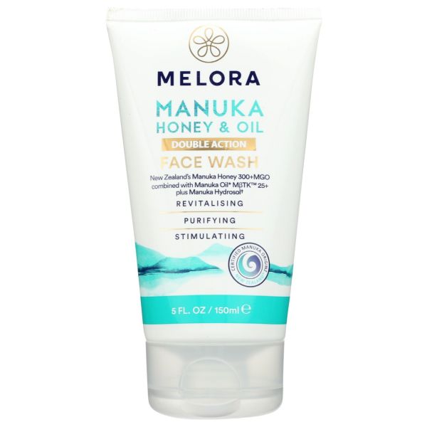 MELORA: Manuka Honey Oil Face Wash, 5 fo