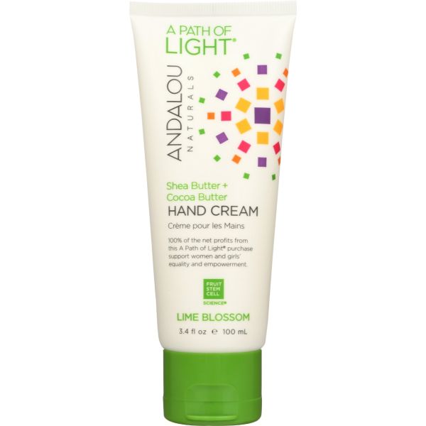 ANDALOU NATURALS: Lime Blossom Hand Lotion Cream, 3.4 oz