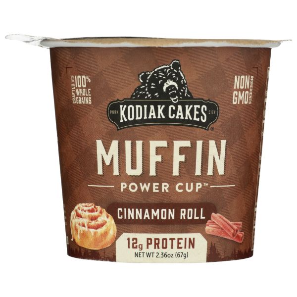 KODIAK: Muffin Cup Cinnamon Roll, 2.29 oz