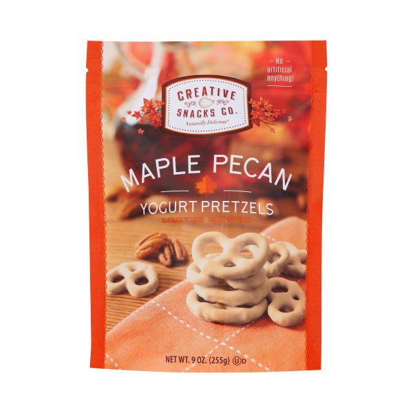 CREATIVE SNACKS: Maple Pecan Yogurt Pretzels, 9 oz