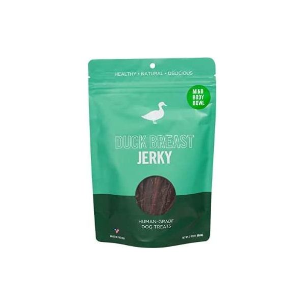 MIND BODY BOWL: Duck Breast Jerky Dog Treat, 3 oz