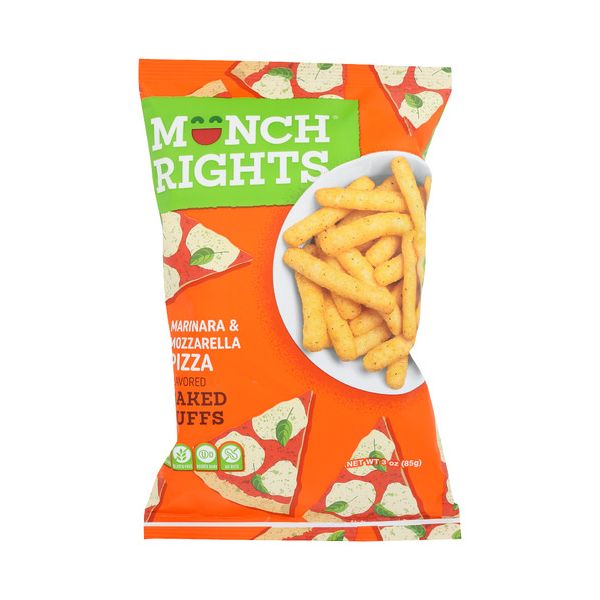 MUNCH RIGHTS: Pizza Baked Puffs, 3 oz