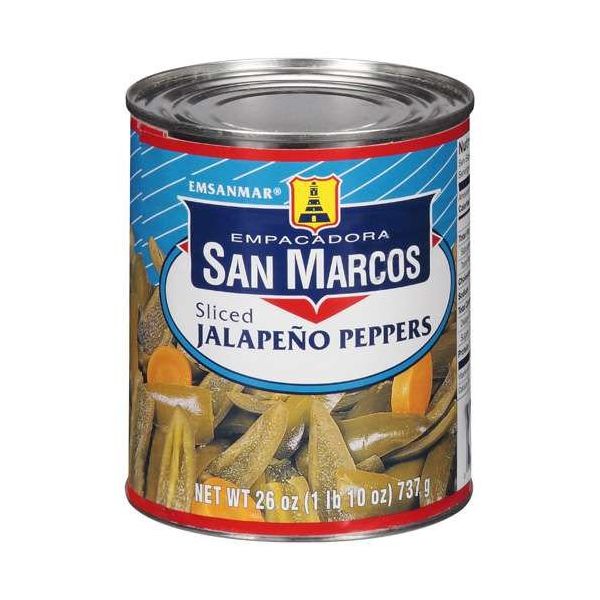 SAN MARCOS: Sliced Jalapeno Peppers, 26 oz