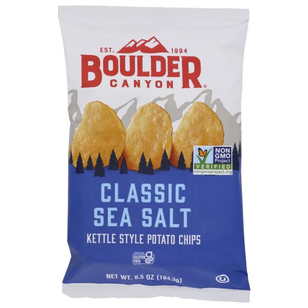BOULDER CANYON: Classic Sea Salt Potato Chips, 6.5 oz