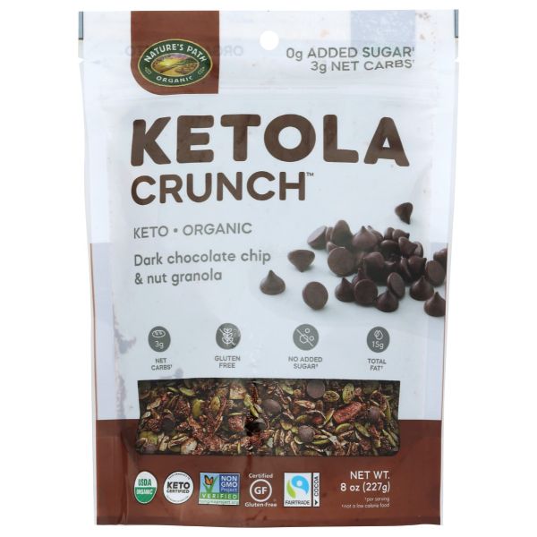 NATURES PATH: Ketola Crunch Dark Chocolate Chip Granola, 8 oz