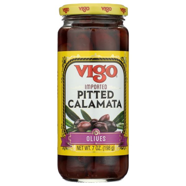 VIGO: Pitted Calamata Olives, 7 oz