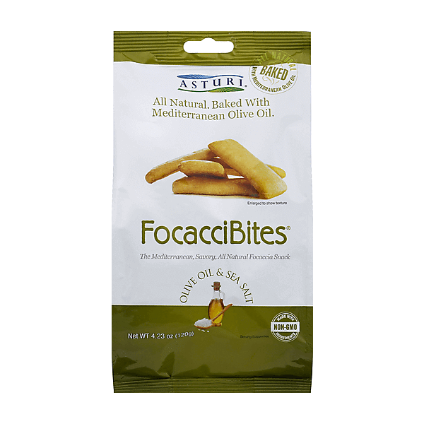 ASTURI: FocacciBites Olive Oil and Sea Salt, 4.23 oz
