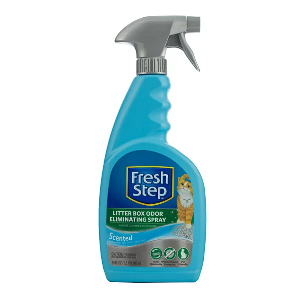 FRESH STEP: Litter Box Odor Eliminating Spray, 24 oz