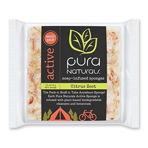 PURA: Active Sponge Citrus Zest, 1.59 oz