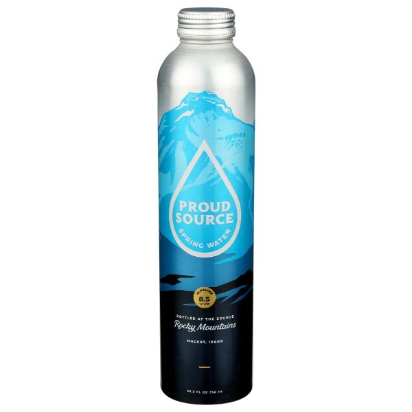 PROUD SOURCE: Rocky Mountain Alkaline Spring Water, 25.3 fo