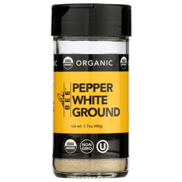 BEESPICES: Organic Pepper White Ground, 1.7 oz