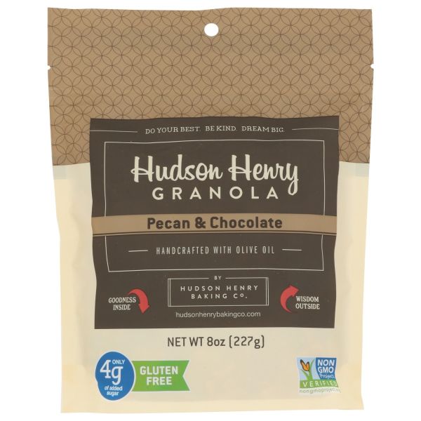 HUDSON HENRY GRANOLA: Pecan and Chocolate Granola, 8 oz