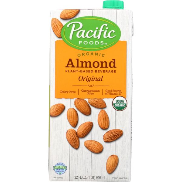 PACIFIC FOODS: Original Organic Almond Milk, 32 fo