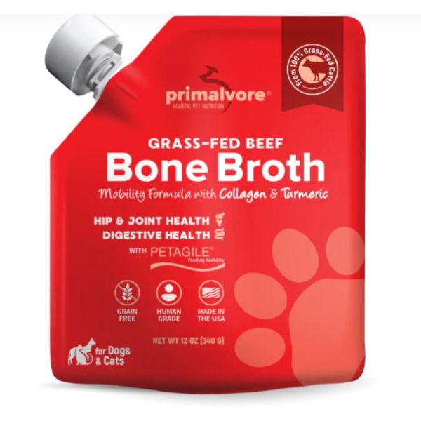 PRIMALVORE: Grass Fed Beef Bone Broth, 12 oz