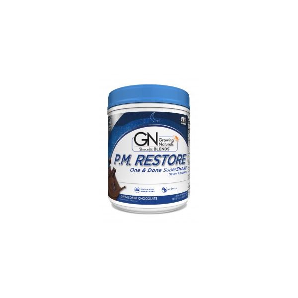 GROWING NATURALS: Shake Pm Restore Drk Choc, 14.8 oz