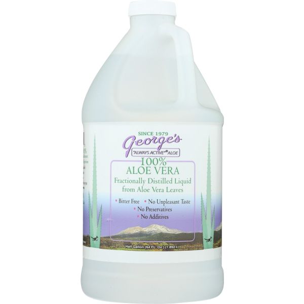 GEORGES: Aloe Vera Distilled Liquid, 64 oz