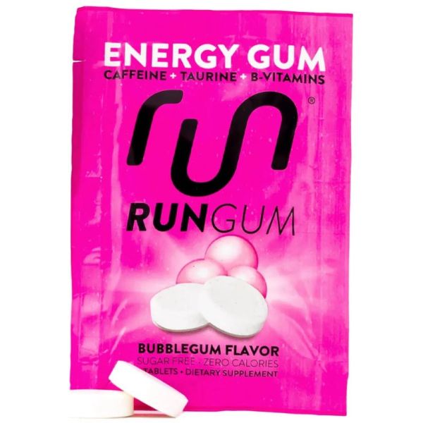 RUN GUM: Bubblegum Energy Gum, 1 pk