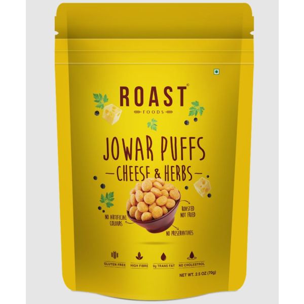 ROAST FOODS: Jowar Puffs Cheese And Herbs, 2 oz