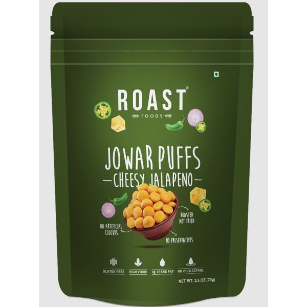 ROAST FOODS: Jowar Puffs Jalapeno Cheese, 2 oz