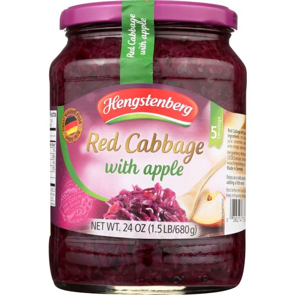 HENGSTENBERG: Red Cabbage With Apple, 24 oz