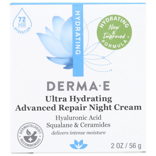 DERMA E: Ultra Hydrating Advanced Repair Night Cream, 2 oz