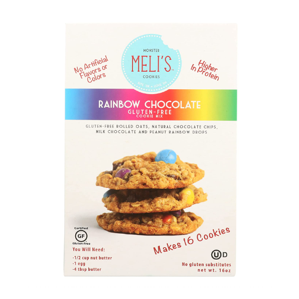 MELIS COOKIES: Rainbow Chocolate Cookie Mix, 16 oz