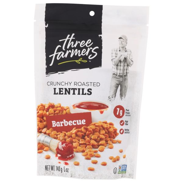 THREE FARMERS FOODS INC: Barbecue Roasted Lentils, 140 gm