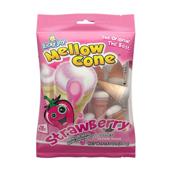 RICKY JOY: Mellow Cone Strawberry, 3.53 oz